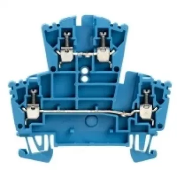 Bornă de trecere Weidmüller seria W, conexiune cu șurub, 2,5 mm², 800 V, 24 A, bej închis, cu 2 niveluri