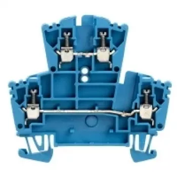 Bornă de trecere Weidmüller seria W, conexiune cu șurub, 2,5 mm², 800 V, 24 A, bej închis, cu 2 niveluri