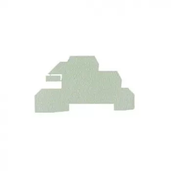 Placă de capăt Weidmüller WAP WDL2.5/S - gri - 1,5 mm - 20 bucăți