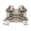 Bornă de trecere Weidmüller, seria W, 2,5 mm², 24 A, 800 V, bej, conexiune cu șurub, montaj pe șină DIN, 100 buc.