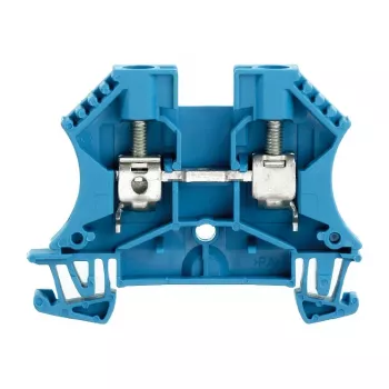 Bornă de trecere Weidmüller WDU 6 BL, 6 mm², conexiune cu șurub, albastru, 100 buc.