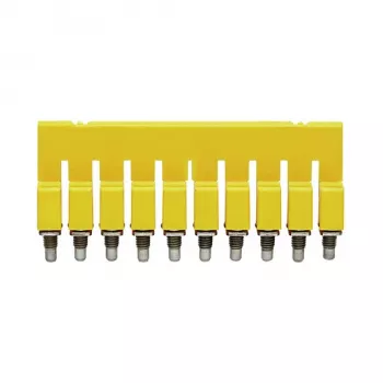 Conector transversal Weidmüller WQV 2.5/10, 10 poli, 2,5 mm², galben, poliamidă, 20 buc.