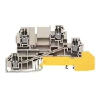 Bornă de trecere Weidmüller, bej, 2,5 mm², 24 A, conexiune cu șurub, 50 buc.