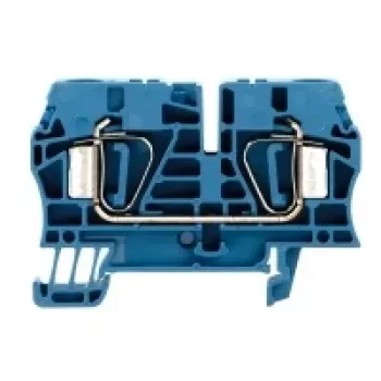 Bornă de trecere Weidmüller ZDU 6 BL, 6 mm², conexiune cu arc de tensionare, albastru, 50 buc.