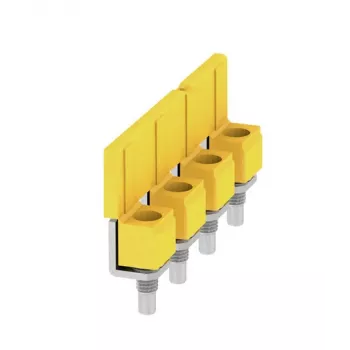 Conector transversal Weidmüller WQV 16N/4, 4 poli, 16 mm², galben, 50 buc.