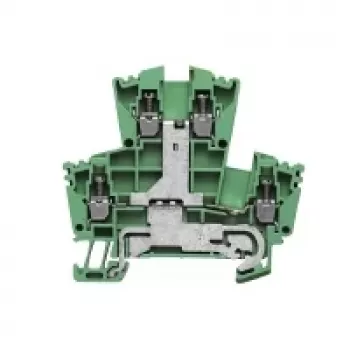Bornă de trecere Weidmüller, conexiune cu șurub, 2,5 mm², 24 A, 800 V, verde, 100 buc.