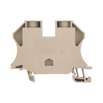Weidmüller 1040400000 - bornă cu conexiune cu șurub 16 mm², 1000 V, 76 A, șină DIN, bej închis