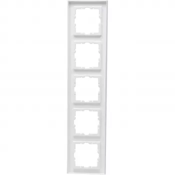 Ramă de acoperire HEINRICH KOPP KOPP 5 module HK07 PURE (370,8 x 86 x 9,5 mm | IP20 | fixare cu clemă) - Pure White (407229008)