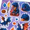 Autocolant HERMA MAGIC Dragon Transpuffy (15795)