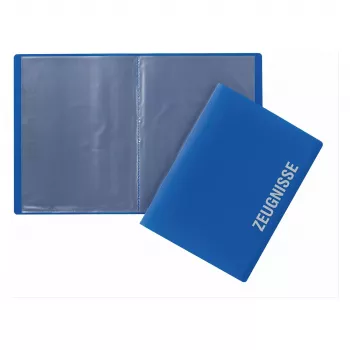 PAGNA Certificate Folder DIN A4 10 Pockets Blue