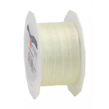 Panglică cadou C.E. Pattberg Four Seasons mătase mată crem 40 mm x 25 m