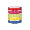 Panglică cadou C.E. Pattberg Satin satinată multicoloră 10,0 mm x 5 x 3,0 m