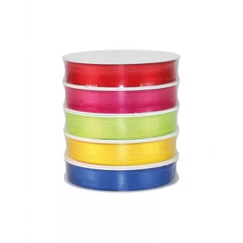 Panglică cadou C.E. Pattberg Satin satinată multicoloră 10,0 mm x 5 x 3,0 m