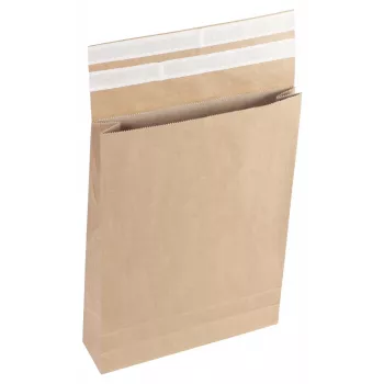 Vereinigte Papierwarenfabriken Classic plic de expediere cu pliuri DIN B4 închidere dublă autocolantă fără fereastră maro 5,0 cm pliu (2FVMF000512)