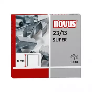 Novus Dahle Novus 23/13 SUPER Pachet de capse - 1,3 cm - 1000 capse - oțel - oțel inoxidabil