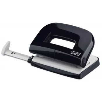 Novus Dahle E 210 Perforator negru - capacitate 10 coli, 2 găuri, 5,5 mm, construcție metalică