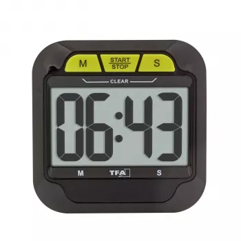 TFA Dostmann Cronometru și cronometru digital cu cifre mari, negru (38.2054.01)