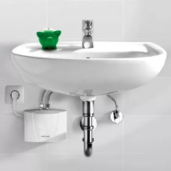 CLAGE Încălzitor instant de apă sub chiuvetă 3,5 kW cu ștecher 230 V cu baterie monocomandă