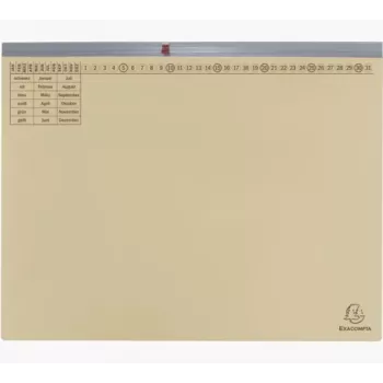Exacompta 370122B Dosar clasic - Carton - 320 g/m² - 265 x 316 mm - Pachet de 1 - Bej