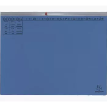 Exacompta 370207B Dosar clasic - Carton - Albastru - 320 gsm - 265 x 316 mm - A4
