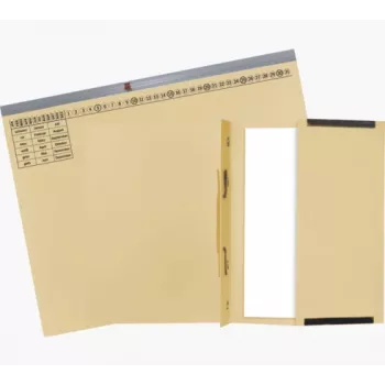 Exacompta 370222B Dosar de arhivare clasic - Carton - 320 g/m² - 265 x 316 mm - Albastru - 1 bucată