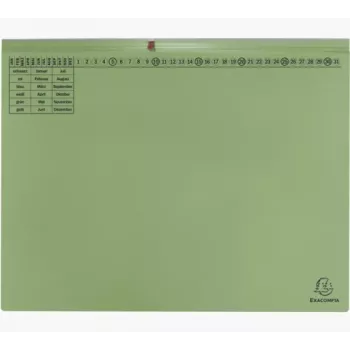 Exacompta 370325B Dosar de arhivare clasic - Carton - Verde - 320 g/m² - 265 x 316 mm