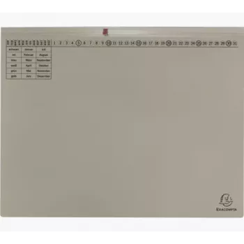 Exacompta 370410B Dosar cu inele A4 80 mm cotor Gri Carton 320 g/m²