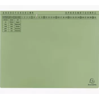 Exacompta 371125B Dosar de arhivare clasic - Carton - Verde - 320 g/m² - 265 mm - 316 mm