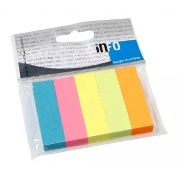 inFO Brillantmix Markere adezive colorate asortate 5x 100 benzi
