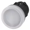 Siemens SIRIUS ACT 3SU1001-6AA60-0AA0 Lumină de semnalizare, lentilă albă, 24V LED, 22mm rotundă, conexiune cu șurub