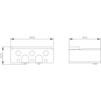 Capac borne Siemens SIRIUS 3RT2 pentru borne de cadru, 3 poli, 3RT29364EA2