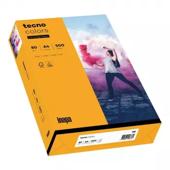Hârtie de copiere Papyrus TECNO Colors Medium Orange A4, 80 g/m², 500 file