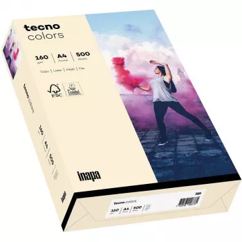 Hârtie de copiat Papyrus Tecno Colors Light Chamois A4 - 160 g/m² - 250 coli