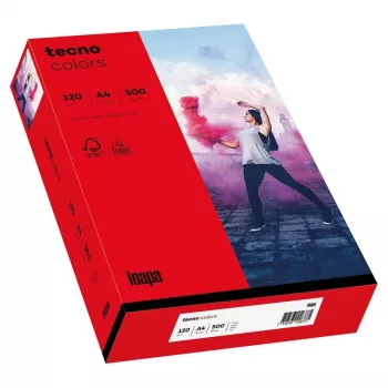 Hârtie de copiator Papyrus Tecno Colors A4 roșu intens 160 g/m², 250 coli