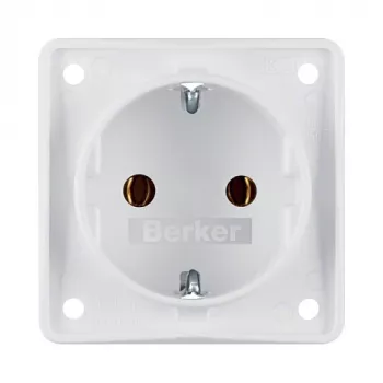 Priză Schuko de suprafață Berker W.1 IP44 alb polar 250V 16A