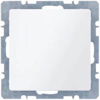 Dop orb Berker 6710096089 Q.1/Q.3 cu placă centrală, alb polar catifelat