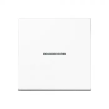 Buton basculant JUNG A 101 KO5 WW 1 modul F10 cu ghid de lumină, termorigid, seria A, alb alpin