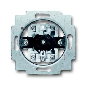 Busch-Jaeger 2723 U Întrerupător universal de serie, 2 poli, 10 AX, 250 V AC, montaj îngropat, metallic, 6415/24