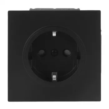 Busch-Jaeger Priza SCHUKO 20 EUCB-45M Safety+ negru mat