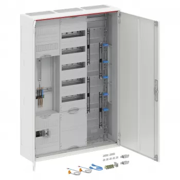 Striebel & John DA37CD Complete Distribution Cabinet, Surface-Mounted, IP44, 1 Meter Position, 7 Distribution Fields, White