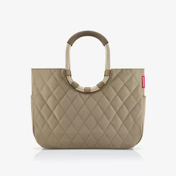 Geantă de cumpărături Reisenthel Loopshopper L Frame Rhombus olive (OR5047)