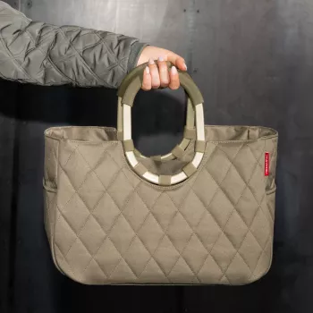 Reisenthel loopshopper M Frame Rhombus coș de cumpărături olive (OS5047)