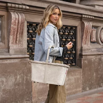 Coș de cumpărături Reisenthel Carrybag Teddy Sand (BK1042) - 22 L, poliester reciclat