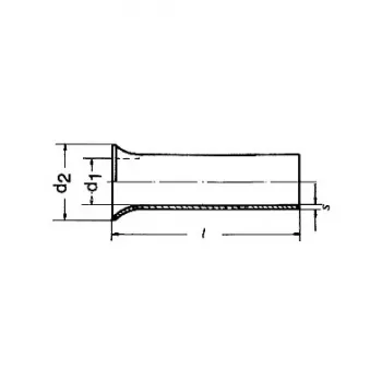 Klauke 7110V Insulated Wire End Sleeve 0.75 mm² Grey 1000 pcs