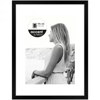 Nielsen Design Aura Negru 18x24 Ramă foto din lemn cu passepartout 1134000
