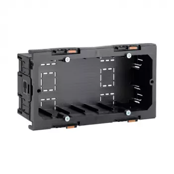 Hager G2860 Cutie de montaj pentru aparate 2 module pentru canal BR, negru