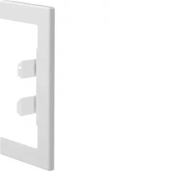 Hager BR65130W9016 Wall Connection Cover Steel BR/A/S 68x130 OT80mm Traffic White 1