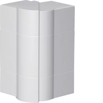 Hager BR651703H9016 Colț exterior reglabil pentru canal BR/A/S 68x170mm alb RAL 9016