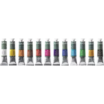Vopsea tempera LUKAS, culori asortate, 12 x 19 ml