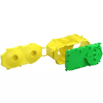 Kaiser Betonbau B1 Electronic cutie de beton îngropată în 2 părți, diametru deschidere aparat 60 mm, 8 intrări de cablu M20/M25, IP30